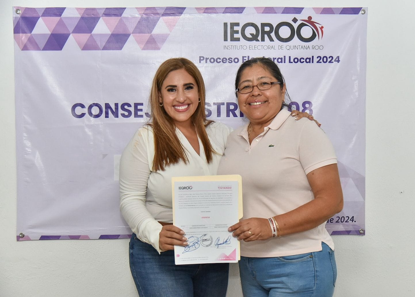 JIMENA LASA, RECIBIÓ CONSTANCIA COMO CANDIDATA A DIPUTADA DEL DISTRITO 8 EN CANCÚN